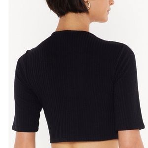 Nasty Gal Tops - ✨NWT Nasty Gal Ribbed Crop Top Nasty Gal Tops - ✨NWT Nasty Gal Ribbed Crop Top